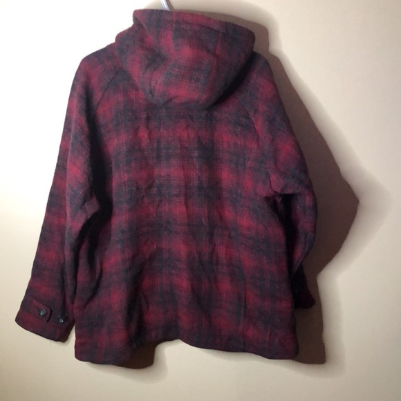 Woolrich womens plaid hooded jacket - Picture 7 of 10